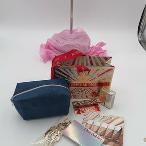 Dior Beauty Pouch, bag charm, packaging, cosmetics